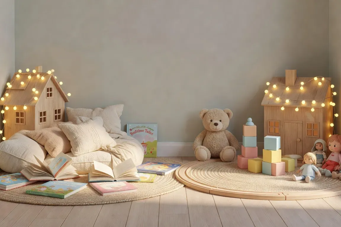 Chambre d'enfant partagée entre deux foyers