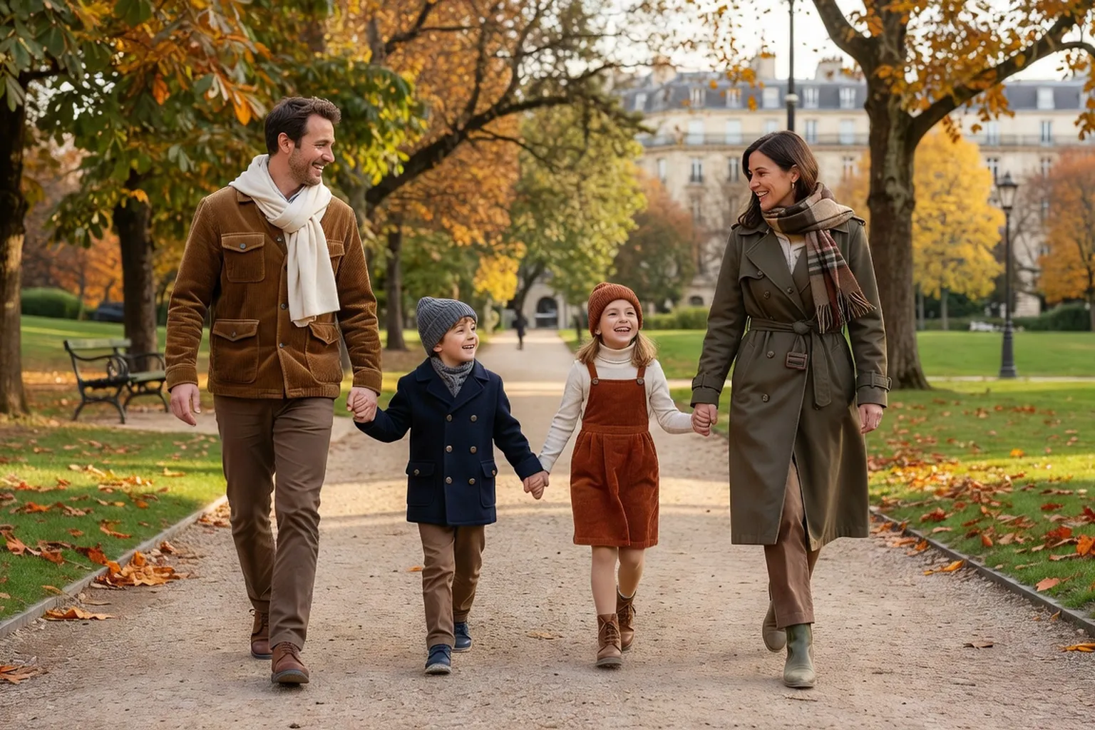 Famille intergénérationnelle française réunie autour d'un repas, illustration des solidarités familiales